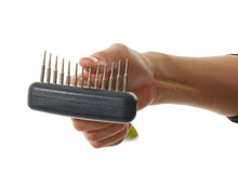 Load image into Gallery viewer, BUSTER elastīga pavilnas ķemme-grābeklis ar gariem rotējošiem sariem, liels