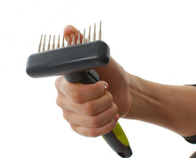 Load image into Gallery viewer, BUSTER elastīga pavilnas ķemme-grābeklis ar gariem rotējošiem sariem, liels