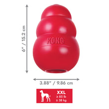 Load image into Gallery viewer, KONG Classic izturīga gumijas manta sunim, sarkana, XXL, 12.7 cm