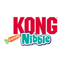 Load image into Gallery viewer, KONG Cat Nibble Carrot, īpaša materiāla čaukstošs burkāns zobu tīrīšanai, ar kaķumētru un elastīgām spirālītēm, 10/15 cm
