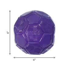 Load image into Gallery viewer, KONG Flexball, izturīga, labi atlecoša, tukša futbola bumba ar cauru vidu, M/L