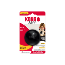 Load image into Gallery viewer, KONG Extreme Ball, superizturīga melna gumijas bumba, var piepildīt, S, 6.3 cm