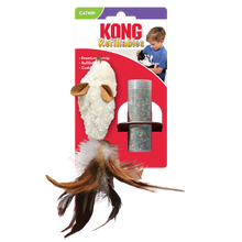 Load image into Gallery viewer, KONG Cat Refillables Spalvu pele ar uzpildāmu kaķumētru, rezerves kaķumētra