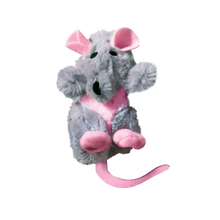 Load image into Gallery viewer, KONG Cat Refillables Žurka ar uzpildāmu kaķumētru, 9 cm, rezerves kaķumētra