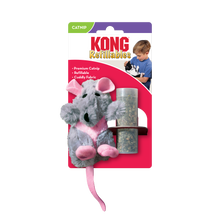 Load image into Gallery viewer, KONG Cat Refillables Žurka ar uzpildāmu kaķumētru, 9 cm, rezerves kaķumētra