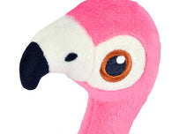 Load image into Gallery viewer, PLAY Fetching Flock Flamingo, čaukst, ar 2 pīkstuļiem, garām kājām, 35 cm