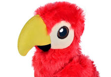 Load image into Gallery viewer, PLAY Fetching Flock Parrot, papagailis, spēcināts audums, pīkst, čaukst, BONUSĀ - pīkstoša sensorā bumba, 40 cm