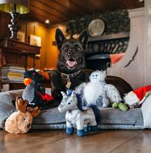 Load image into Gallery viewer, PLAY Willow's Mythical Gnome, rūķis, pīkst, čaukst, velkamas virves kājas un rokas, BONUSĀ - pīkstoša sensorā bumba, 10 cm