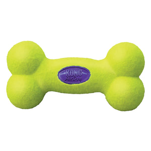 KONG AirDog Squeaker Kauls, pīkst, tenisa bumbas materiāla, M, 15.8 x 7.6 cm