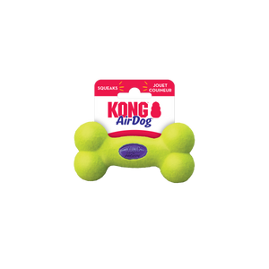 KONG AirDog Squeaker Kauls, pīkst, tenisa bumbas materiāla, S