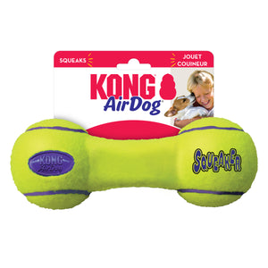 KONG AirDog Squeaker hantele, pīkst, tenisa bumbas materiāla, L