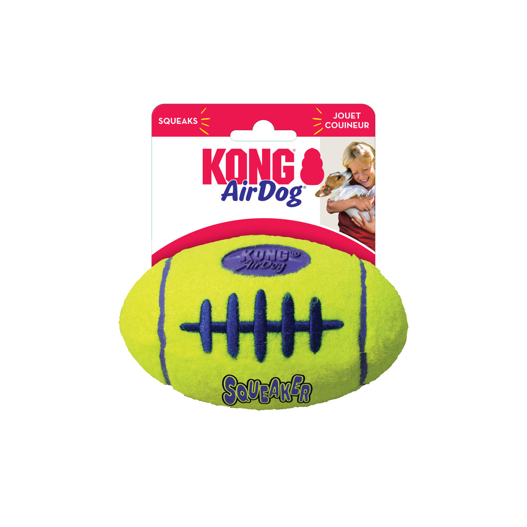 KONG AirDog Squeaker regbija bumba, pīkst, tenisa bumbas materiāla, M, 12 cm