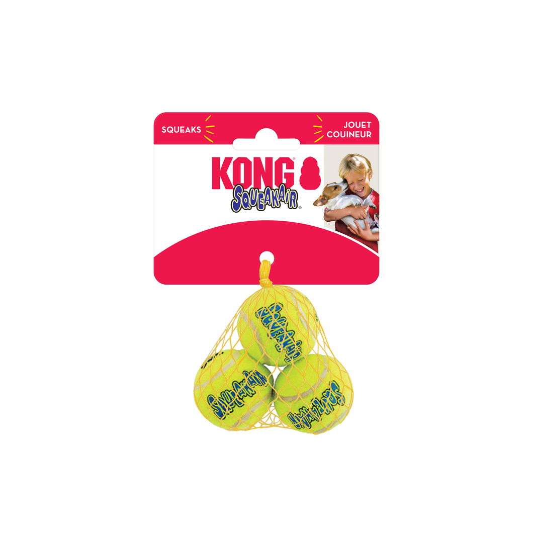 KONG Airdog SqueakAir Balls, S izmērs, 3 gab.