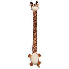 Load image into Gallery viewer, KONG Danglers Giraffe, Žirafe, 30 cm garš, čaukstošs kals, 2 pīkstuļi
