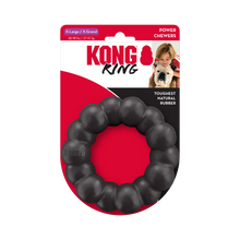 Load image into Gallery viewer, KONG Extreme Ring, superizturīgs melns gumijas bumbiņu riņķis, XL, 13 cm
