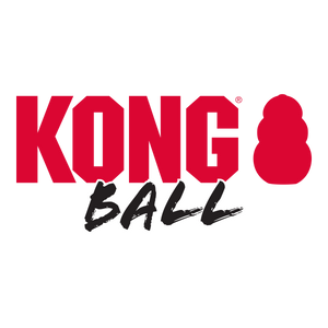 KONG Extreme Ball, superizturīga melna gumijas bumba, var piepildīt, S, 6.3 cm