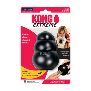 KONG Extreme superizturīga gumijas manta sunim, melna, L, 10.1 cm