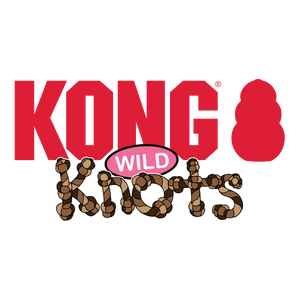 KONG Wild Knots Bear, Lācis ar virvju skeletu un pīkstuli, S/M izmērs