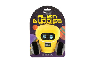 PLAY Alien Buddy Robo-Rover, citplanētietis Robo Klejotājs, 2in1 interaktīva rotaļlieta sunim, melna/dzeltena, 12 cm