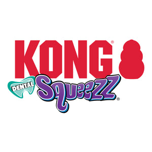 KONG Squeezz Dental Stick, gumijas stienis ar dziļām bārkstainām gropēm zobu tīrīšanai, M