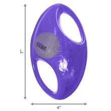 Load image into Gallery viewer, KONG Jumbler regbija bumba, izturīga gumijas bumba ar rokturiem, pīkst, bonusā Airdog bumba, M/L
