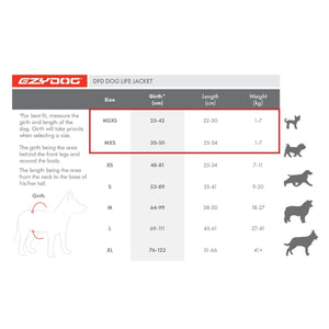 EZYDOG DFD Micro peldveste sunim, izmērs MXS