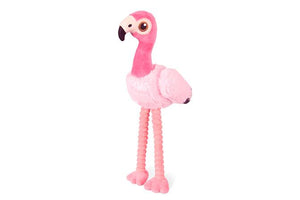 PLAY Fetching Flock Flamingo, čaukst, ar 2 pīkstuļiem, garām kājām, 35 cm