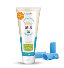 Load image into Gallery viewer, Oxyfresh Dental Kit, zobu pastas gēls 28 g un pirksta zobu birste, pret aplikumu un svaigai elpai

