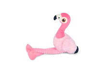 Load image into Gallery viewer, PLAY Fetching Flock Flamingo, čaukst, ar 2 pīkstuļiem, garām kājām, 35 cm
