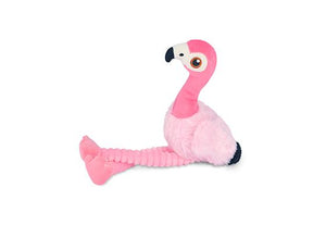 PLAY Fetching Flock Flamingo, čaukst, ar 2 pīkstuļiem, garām kājām, 35 cm