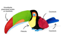 Load image into Gallery viewer, PLAY Fetching Flock Toucan, tukāns, čaukst, pīkst, kraukšķ, 40 cm
