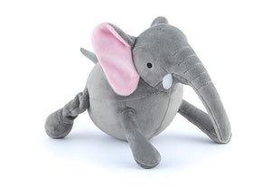 PLAY Big Five of Africa Elephant, zilonis, milzīgs pīkstošs vēders, čaukstošas ausis, velkamas virves pakaļkājas, 25 cm